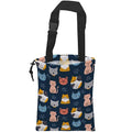Car Trash Bag Cute Cat Car Garbage Bag Hanging Car Trash Can for Back Seat with Drawstring