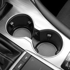 Car Cup Coaster, 4PCS Universal Non-Slip Cup Holders Embedded in Ornaments Coaster, Car Interior Accessories, Gray