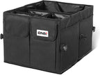 Trunk Organizer for Car, 60L Large Capacity Foldable Trunk Organizer, Multi Compartment Car Trunk Organizer for Women Men, Black, TOOLS-00419