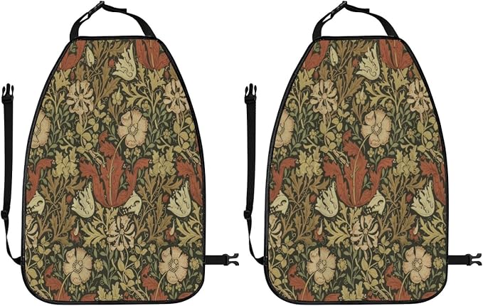 William Morris Calssic Car Seat Back Kick Protectors Kick Mats With Storage Pockets For Vehicles To Protect From Dirt Mud Scratches 2 Pack