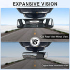 Rear View Mirror, Universal 11.3'' (287mm), Wide Angle Panoramic Convex Rearview Mirror, Clip-on to Original to Eliminate Blind Spot for Cars SUV Trucks