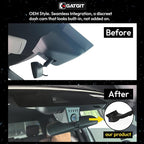 Front 4K Dash Cam Suitable for Toyota Tundra 2022-2026 Hybrid & Sequoia 2023-2026 (Gen3), Integrated Camera,OEM Look,2160P Video HDR,Built-in 5.8G WiFi& APP,GPS,Plug&Play,G-Sensor