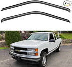 Window Visors Rain Guards for 1988-1999 Chevy/GMC C/K 1500/2500/3500 Standard Cab, Out-Channel Window Vent Wind Deflectors Visors Shades for 1995-1999 Tahoe, 1992-1994 Blazer Regular Cab, 2pcs