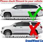 GrandWheel Window Deflectors Smoke Tinted in-Channel Side Window Vent Visor Deflectors Rain Guards Compatible with Sequoia 2023-2026 - 4pcs. GW0933