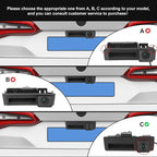 170° Car Handle Backup Camera HD Waterproof Rear View Camera Night Vision Reverse Parking Assistance for Audi A3 S3 S5 A4L A6L Q3 Q5 Q7 for VW Tiguan Passat Touareg Lavida Sagitar