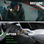 Car Steering Wheel Lock, Reliable Club Steering Wheel Lock Anti-Theft Device with 3 Keys, Max 17 Inch Length, Fits Most Vehicles, Trucks, SUVs, Vans, Golf Car Security Device - Black