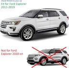 in-Channel Incredibly Durable Rain Guards for Ford Explorer 2011-2019, Original Window Deflectors, Vent Deflector, Vent Window Visors, Dark Smoke Car Accessories, 4pcs -611150