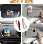 6Pcs Car Sun Visor Photo Frames, Strong Hold Visor Clips for Cars DIY Sunshade Photo Frame Clip, Not Easy to Damage Stainless Steel Accessory for Car, Home & Office