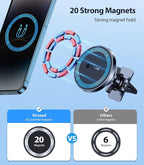 for MagSafe Car Mount [Upgraded Strongest Magnet Power] Magnetic Phone Holder for Car Vent 360 Adjustable Magnetic Car Phone Holder Mount for iPhone 17 Pro Max 16 15 14 13 12 Plus Mini