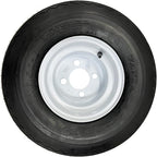 4-Pack Golf Cart Tire Wheel Assembly 8 Inch 18X8.50-8 18/8.5-8 4 Lug White Rim Tires Fit Club Car, E-Z-GO, Yamaha, Cushman, EZGO - 2 YEAR WARRANTY