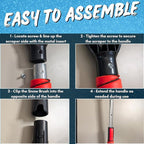 Ice Scraper for Car Windshield with Snow Brush - Telescopic Handle to 28" - Brush End to Clear Snow, Chisel Side for Frost, Claw Side for ICY Chunks