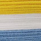 Microfiber Cleaning Cloths, Ultra Absorbent, Lint Free, Streak Free, Non-Abrasive, Reusable and Washable, 16" x 12", Blue/White/Yellow, Pack of 24