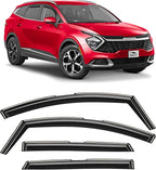 Voron Glass in-Channel Extra Durable Rain Guards for Kia Sportage 2023-2026, Window Deflectors, Vent Window Visors, 4 Pieces - 200816