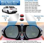Blind Spot Mirror Compatible with Toyota Camry 2018-2025 Corolla 2019-2025 Prius 2016-2022, Custom Fitted Convex Stick On Rear View Mirror for Side Mirror Extended View, 2 Pack (Left & Right)
