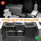 Car Trunk Hanging Organizer, Collapsible Backseat Storage Bag with 6 Fabric Pockets & Adjustable Straps, Multi-Functional Oxford Cloth Trunk Organizer for Cars Trucks SUVs