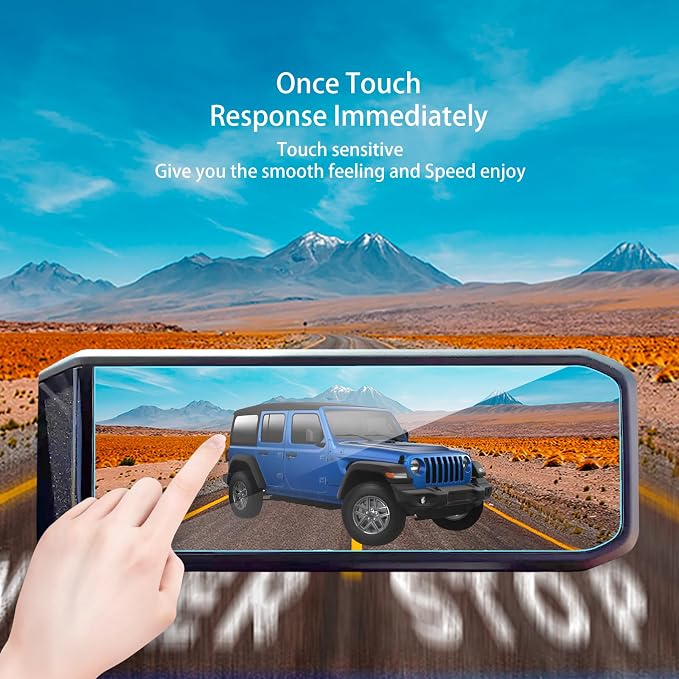 2025 2026 Jeep Wrangler Gladiator Screen Protector for 2024 2025 2026 Jeep Wrangler JL Gladiator 4xe Sport Rubicon X Sahara Willys Sport S 12.3Inch 2024 Wrangler Gladiator Accessories Tempered Glass 12.3''