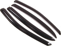 WD2-063 Dark Smoke 4 Pcs Set Window Visor (Outside Mount) Deflector Rain Guard Compatible with 2005-2010 Chevrolet Cobalt
