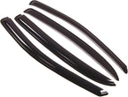 WD2-063 Dark Smoke 4 Pcs Set Window Visor (Outside Mount) Deflector Rain Guard Compatible with 2005-2010 Chevrolet Cobalt
