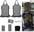 Tactical Car Seat Back MOLLE Panel with Sun Visor Organizer, Rigid ABS Engineering Plastic MOLLE Panel for Truck & SUV, Includes 1 Utility Pouch, Tactical Back Seat Car Organizer | Visor and seat back panels for organized front and rear storage of tool...