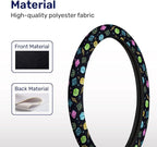 RPG Dice Steering Wheel Cover, Non Slip Polyester Car Wheel Protector for Car SUV Truck, Universal 15 Inch