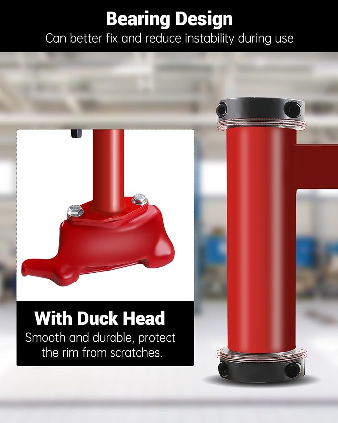 Bearing Manual Tire Changer Duck Head Adapter Kit, Fit for 16"-21" Wheels | Duck Head Tire changer, Compatible with Most Car, Trucks, SUVs, ATV Tires, Fit for HF Tire Changer