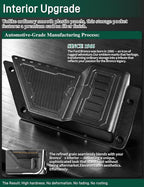 Carbon Fiber Door Storage Pockets for 2021-2026 Ford Bronco 2-Door 4-Door, Front Side Door Organizer, Bolt-On ABS Trim Panel, Not for Bronco Sport or Power Seats, 2-Pack
