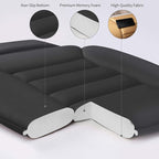 Premium Car Seat Cushion, Driver Cushion with Comfort Memory Foam & Non-Slip Rubber Bottom, Car Seat Pad Works with 95% of Vehicles and Office Chair or Home (Black)