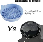 Car Cup Coaster Universal Automotive Waterproof Non-Slip Cup Holders Sift-Proof Spill Holder Car Interior Accessories 4 Pack Gray Blue