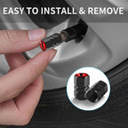 4Pack Beast Eyes Tire Valve Caps Universal Tire Air Cap Valves Stem Covers | Aluminum Alloy Rust-Proof Valve Stem Caps,for Auto SUV Truck Motorcycle Bicycle,Red Eyes Gifts for Women Mom Driver