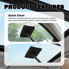 Car Windshield Cleaner Tool Kit,2026 New Inside Windshield Cleaning Tool with Detachable Handle & 180° Swivel Head,Universal Car Glass Cleaner Tools for Fog & Dust Cleaning