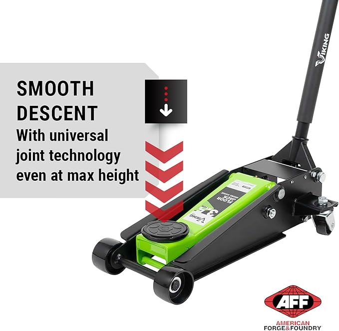Viking 3.5 Ton Floor Jack - Lightning Lift Hydraulic Car Jack - Heavy Duty