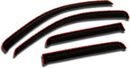 WD2-144i Dark Smoke 4 Pcs Set Window Visor (in-Channel) Deflector Rain Guard Compatible with 1992-2006 Ford E-150 E-250 Econoline