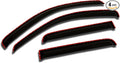 WV-358i in-Channel Window Visor Deflector Rain Guard Dark Smoke 4-pc Set, Compatible with 2004-2015 Nissan Titan Crew Cab