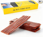 Sixzoo 30 PCS Tire Plugs Heavy Duty, 8" X 0.24" Tire Repair Plugs, Rubber Tires Plug, Tires Repair Strings for Tubeless Puncture Car, RV, SUV, ATV, Motorcycle, Truck,Tractor (Brown)