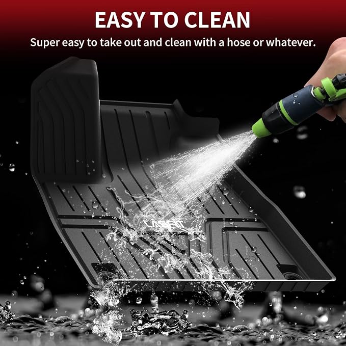 Floor Mats & Trunk Mat with Backrest Mat for Honda Pilot 2023-2025 2026, Split & One-Piece Foldable Seating All Weather TPE Floor Liners 1st & 2nd & 3rd Row & Cargo Mat with Seatback Mat, Black