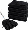 4 Pcs Extra Large Microfiber Cleaning Cloth 30 x 20 Inch Reusable Thick Cleaning Towel Washable Solid Color Microfiber Towel for Home Office Window Cars Glass (Black)