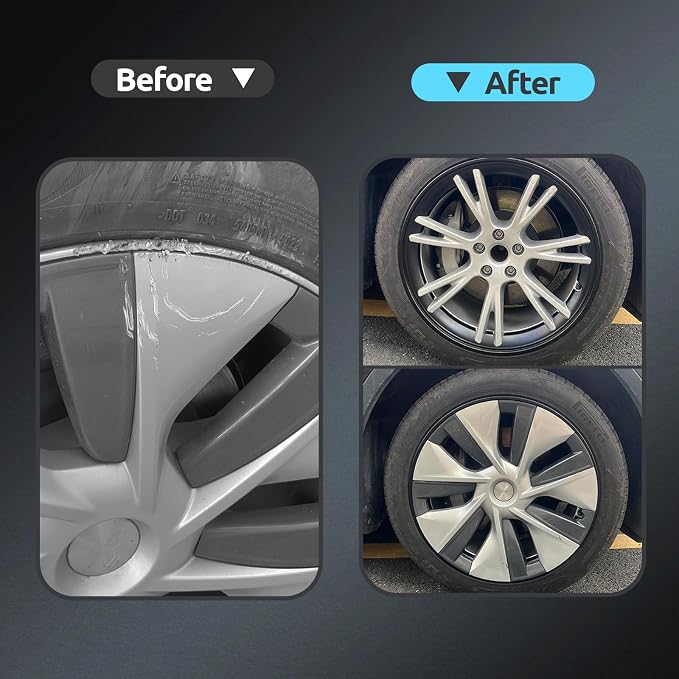 Wheel Rim Protector for Tesla Model Y Gemini 19 inch Apollo Wheels 2020-2024 Model Y Accessories All-in-one Car Tire Trim Rings Rim Case Hubcaps Wheel Cover