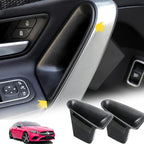 Door Handle Storage Box for Mercedes A-Class CLA A180L A200L | Pocket Organizer for A180L A200L 2019-2026 and CLA 2021-2025 Front/Rear Doors; ABS plastic, anti-slip pad, 2pcs set