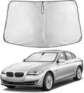 Windshield Sunshade Compatible for BMW 5 Series 525i 520i 528i 530i 535d 535i 550i Series 2011-2014 2015 2016, Sun Visor for Window Sun Shade Cover, UV Protector, Car Accessories