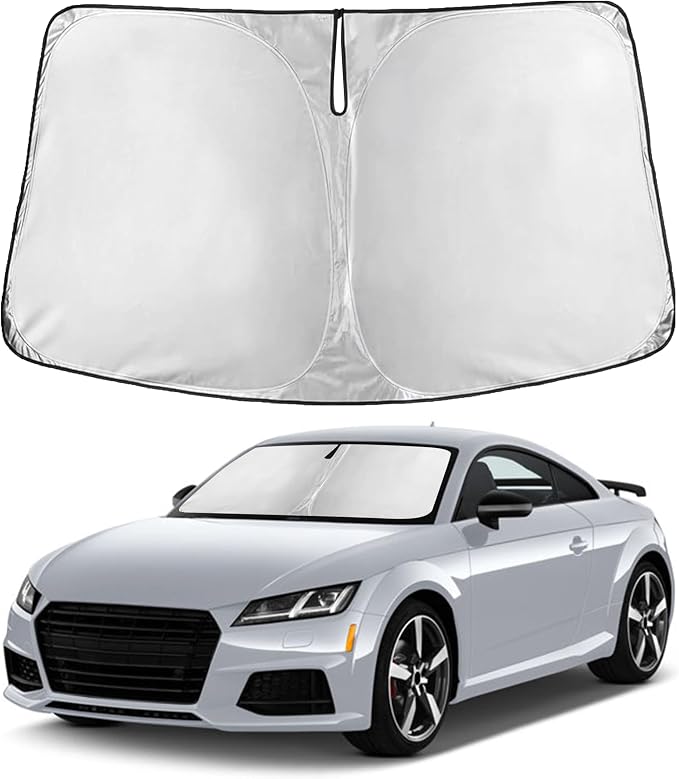 Windshield Sunshade Compatible for Audi TT, TT RS, TTS 2000-2021 2022 2023, Sun Visor for Front Windshield & Window Sun Shade Cover, UV Heat Blocker & Protector, Car Accessories