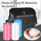Mini Car Trash Can Bags for Auto Trash Bin, 120 Count Small Garbage Bags Organizer Tear-Resistant, Liner Refills (Vehicle Trash Can is not Included) - 4 Color Black, White, Pink, Blue