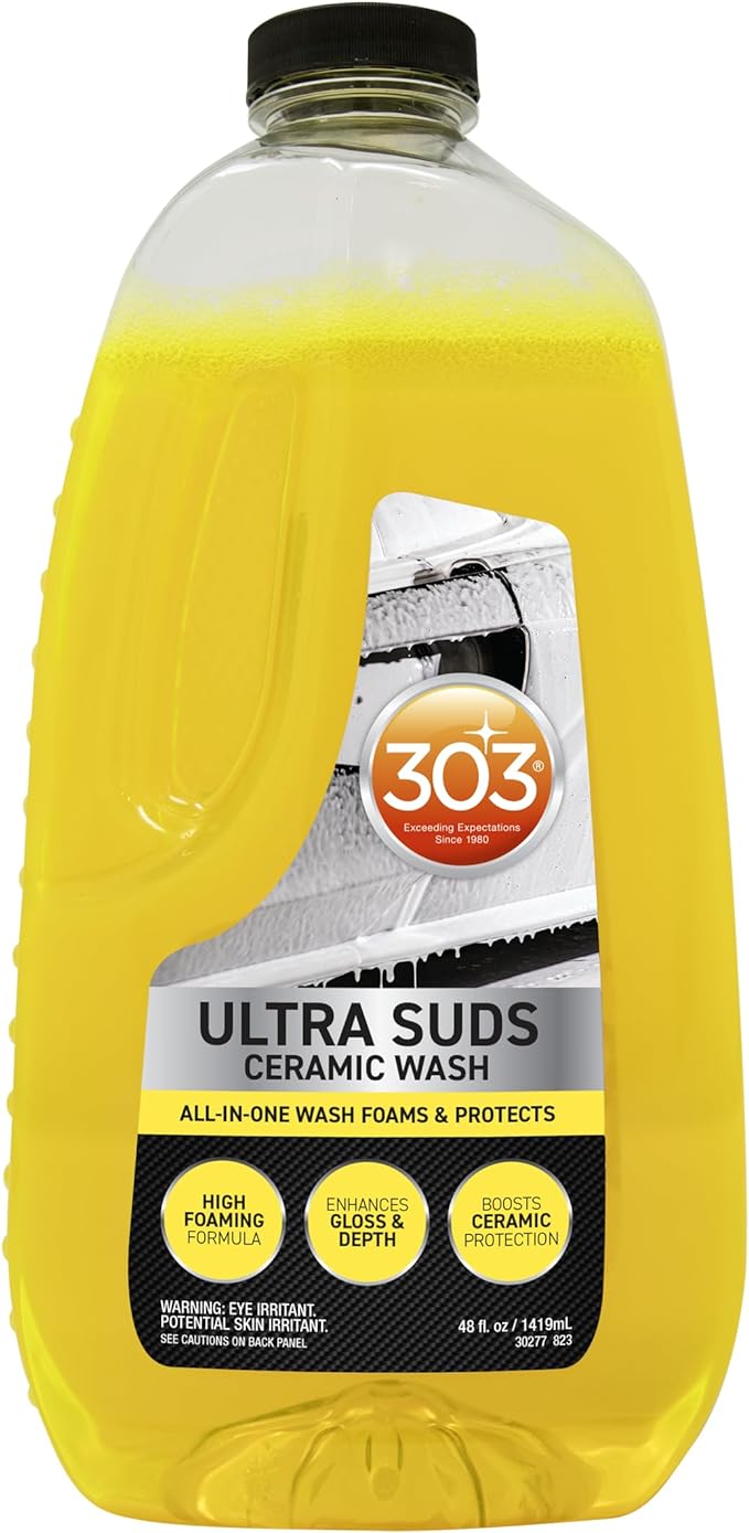 Ultra Suds Ceramic Car Wash Soap – Ceramic Coating for Cars with Foaming Formula, Enhanced Gloss & Shine Protectant, 48 fl. oz. (30277)
