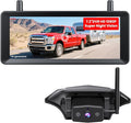 RV Backup Camera Wireless Plug and Play Compatible with Most RV | IR Night Vision, HD 1080P 7.2'' DVR 3-Channels, Stable Signal & Wide Angle Rear View Camera for Trailer Camper Motorhome