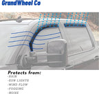 GrandWheel Window Deflectors Smoke Tinted in-Channel Side Window Vent Visor Deflectors Rain Guards Compatible with Lexus NX 2022-2026 - 4 pcs. GW1052