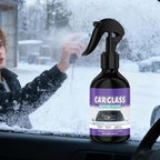 Windshield Anti Fog - 100ml Glass Defogger Spray with Sponge Towel, Window Glass Cleaner with Clear Vision Formula, Automotive Motorcycle Vehicle Truck Interior Protection, Goggles Mirror