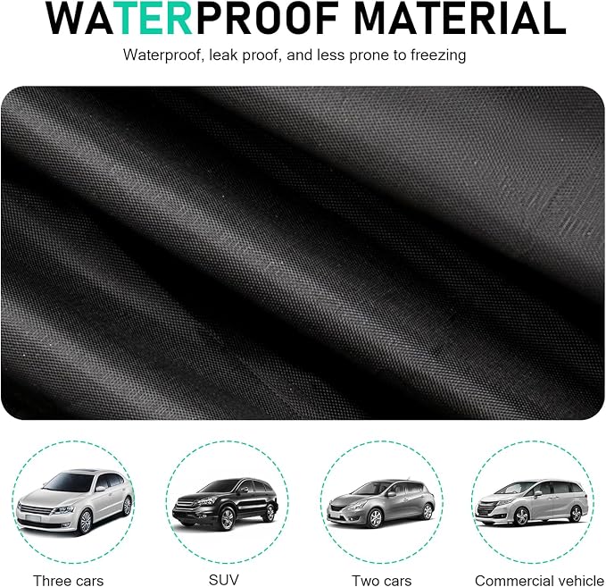 Car Windshield Sun Shade, Foldable Front Windshield Sunshade, 59" x 27.5" 190T Coated Cloth Car Window Covers, Against Snow, Ice, Frost, Dust, Sun, Universal for Most Cars (Silver)