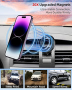 PZK Car Phone Mount for Toyota Camry 2007-2011 Accessories Custom Air Vent | Magnetic Car Phone Holder Compatible with Magsafe Hands Free 360° Rotation Phone Cradles Strong Magnet for iPhone Samsung
