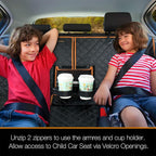 Car Seat Cover Waterproof Back Seat Cover for Kids and Dogs Without Smell Heavy Duty and Nonslip Rear Seat Protector Non Stick Fur Bench Seat Cover for SUV Van Easy to Install Machine Washable