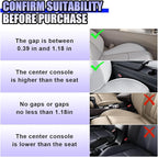 YoRise 2PCS Dual Slot Car Seat Gap Filler Organizer, Multifunctional Car Side Seat Gap Guard Spacer with Cup Holder, Universal Auto Storage Accessories for Preventing Items Falling Out (Black)