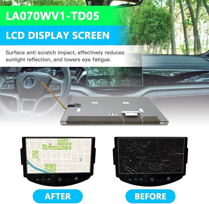 7" LCD Display Touch Screen Replacement for 2012 2013 2014 2015 2016 Chevrolet Sonic, Radio Navigation, LA070WV1-TD05, LA070WV1(TD)(05)